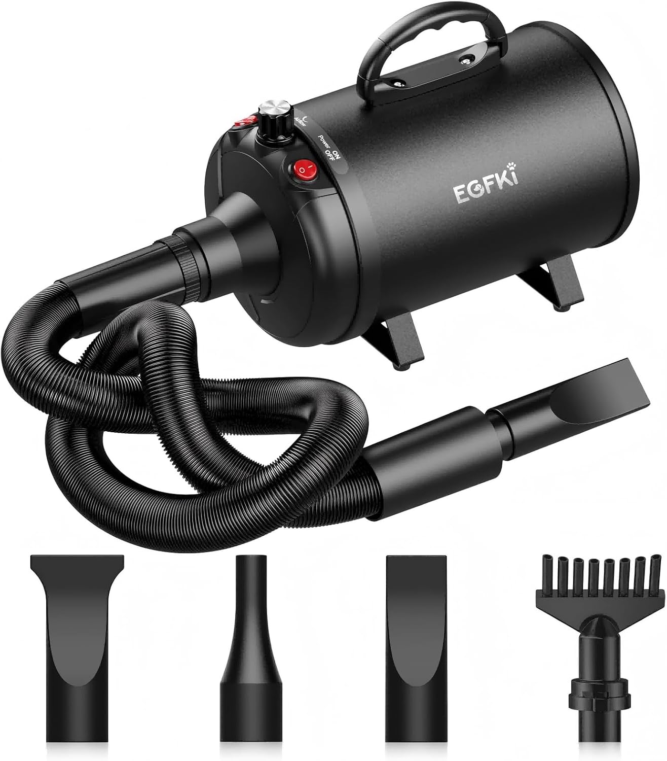 EGFKI Dog-Hair-Dryer, 5.2HP/3800W High Velocit
