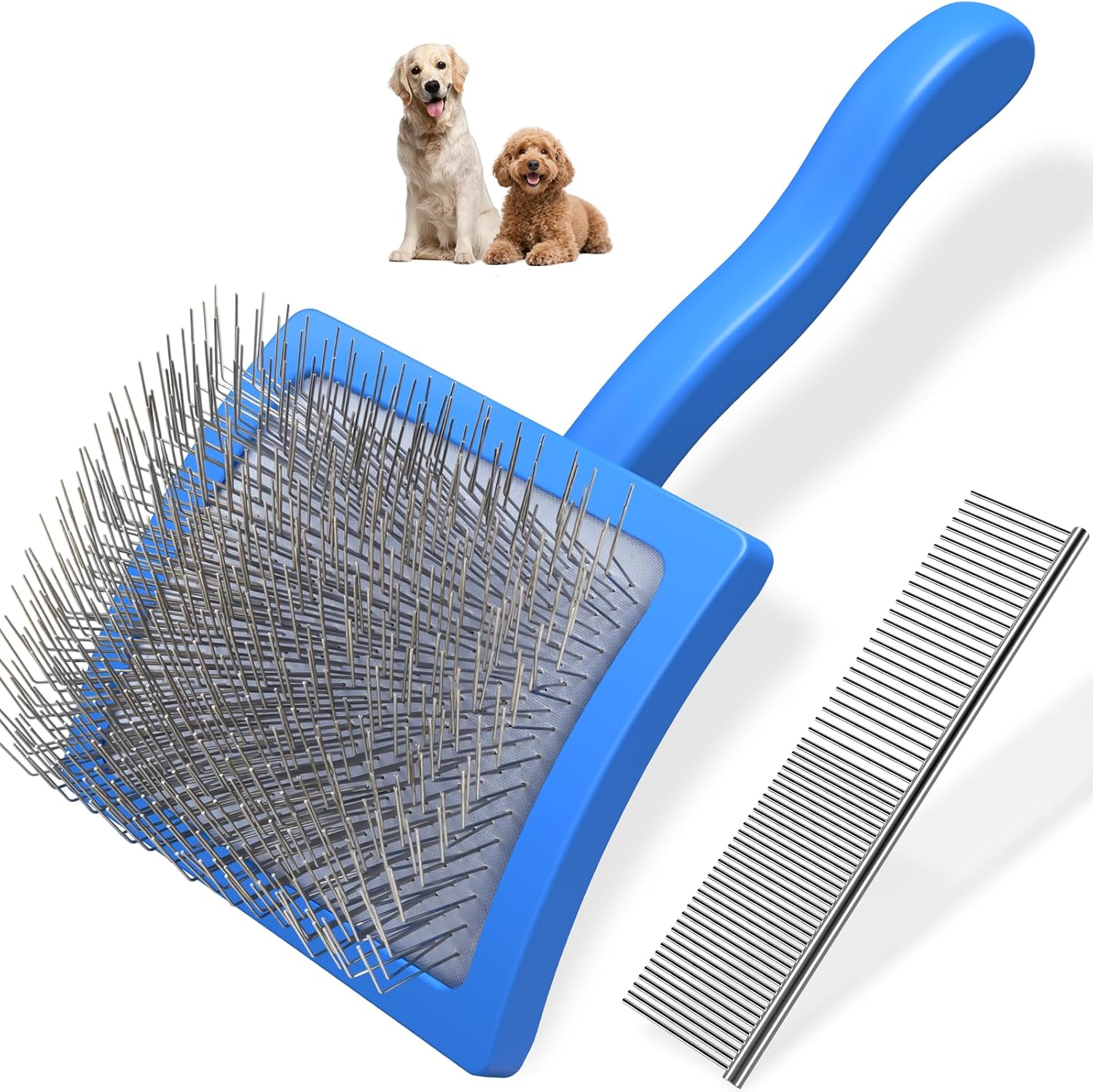 2PCS Slicker & Comb Set
