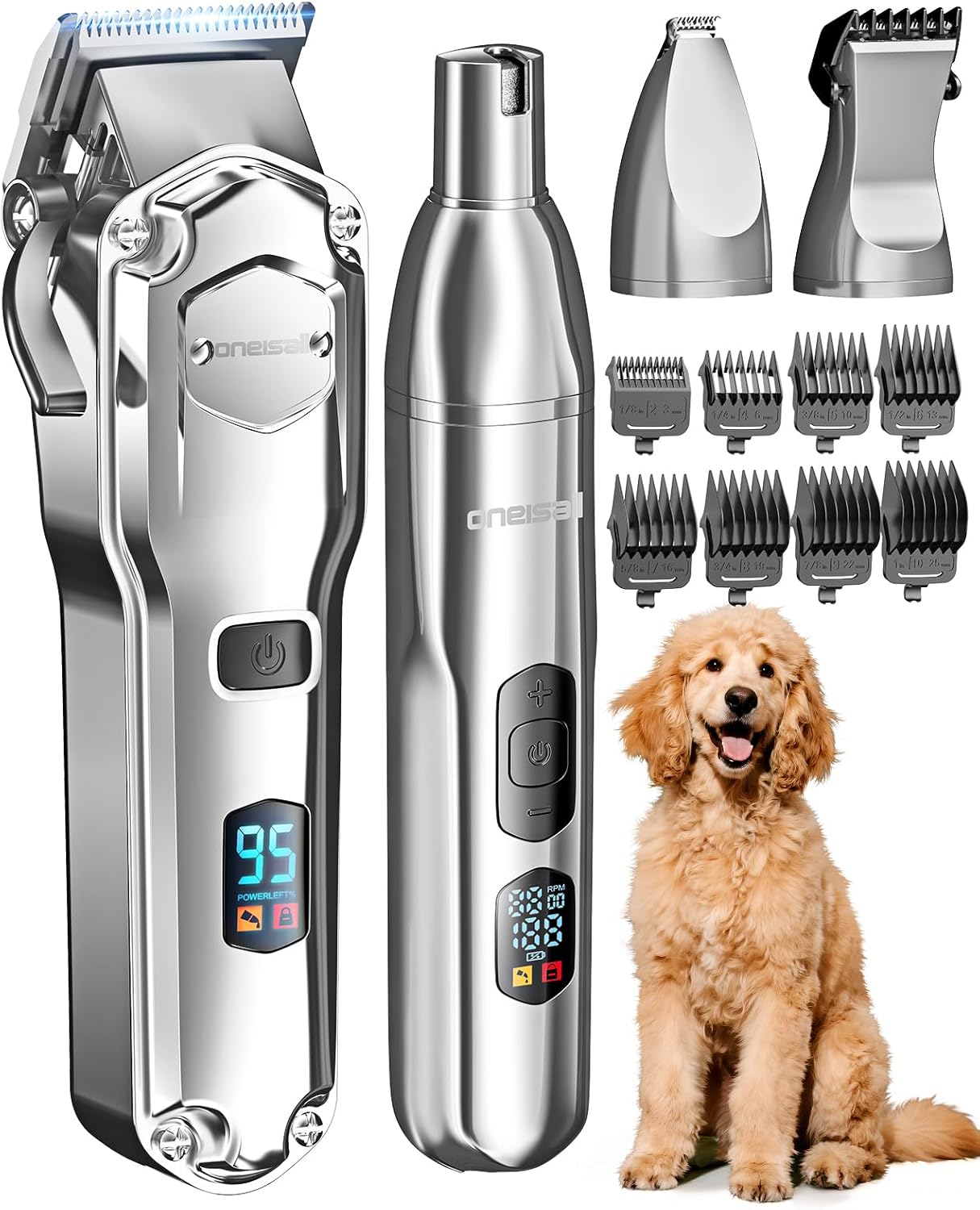 oneisall Dog Clippers for Thick/Matted Hair